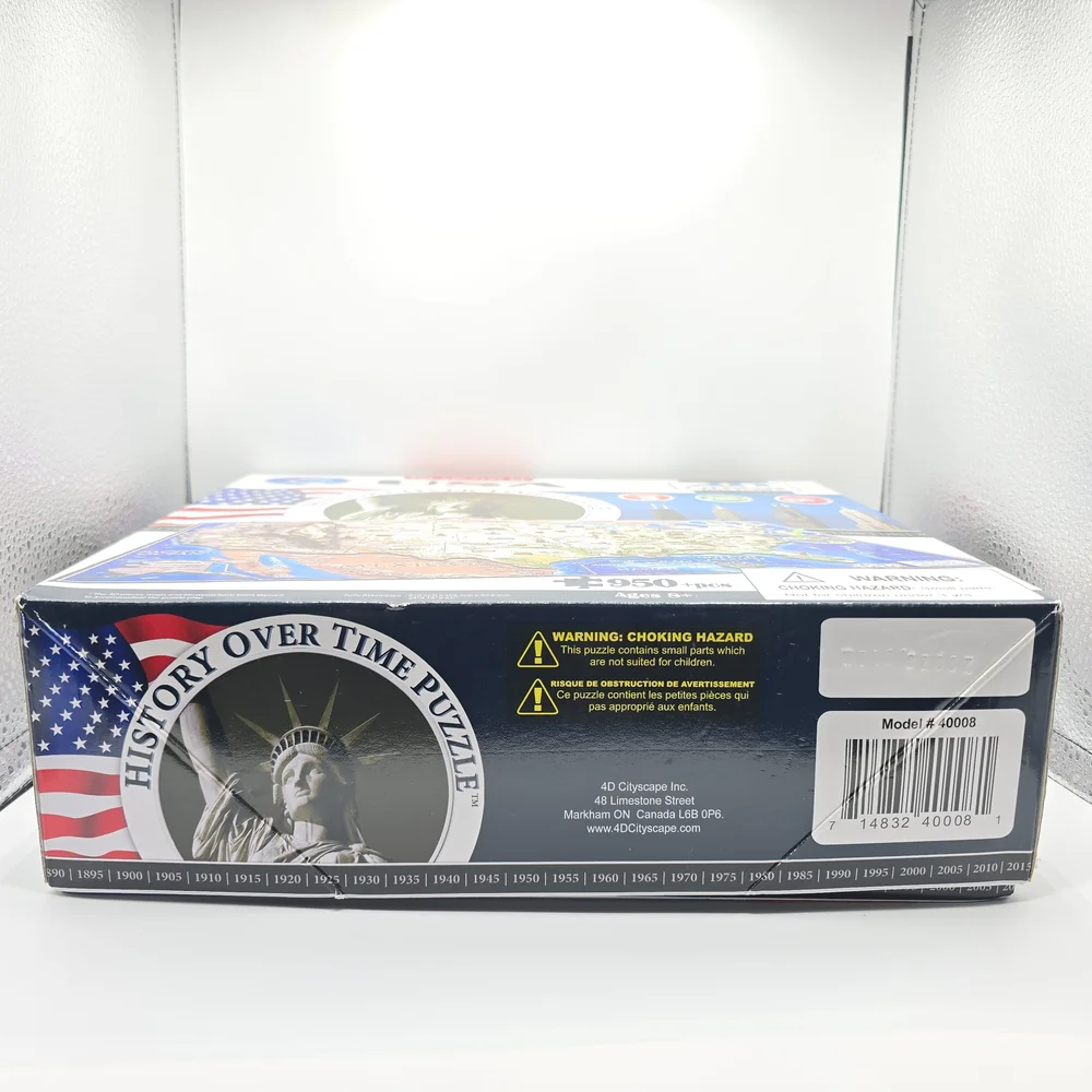 NIB 4D Cityscape Time Puzzle The Country of USA 950+ Pieces, 24